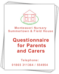 PDF document: Questionnaire for Parents and Carers